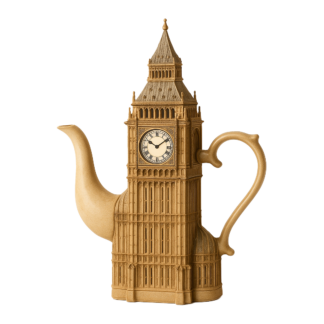 théière big ben qui fait voyager dans le temps