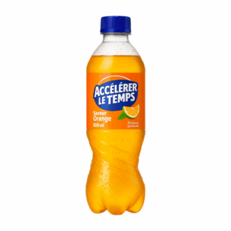 boisson goût orange pétillante accélérateur de temps